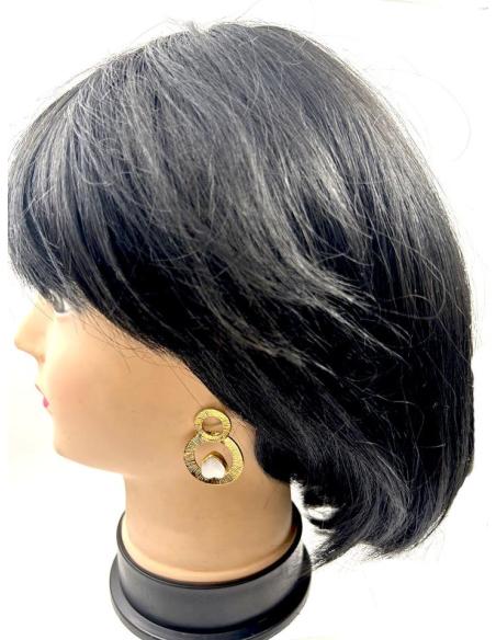 PENDIENTES MUJER DORADOS CON NACAR PARA BODAS DIA Y NOCHE