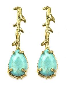 PENDIENTES TURQUESAS IDEALES PARA BODAS DE DIA Y BAUTIZOS