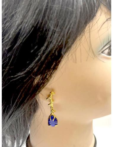 PENDIENTES AZULONES PERFECTOS PARA BODAS DE DIA Y BAUTIZOS