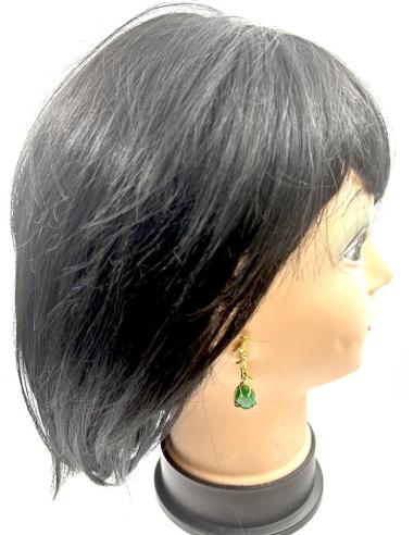 PENDIENTES VERDES JADE MUY ELEGANTES PARA BODAS Y BAUTIZOS