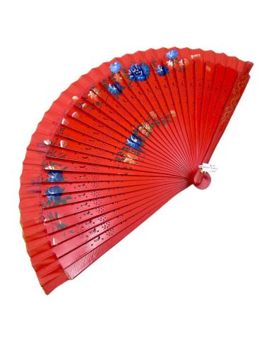 ABANICOS ROJOS PARA BODAS BAUTIZOS Y COMUNIONES