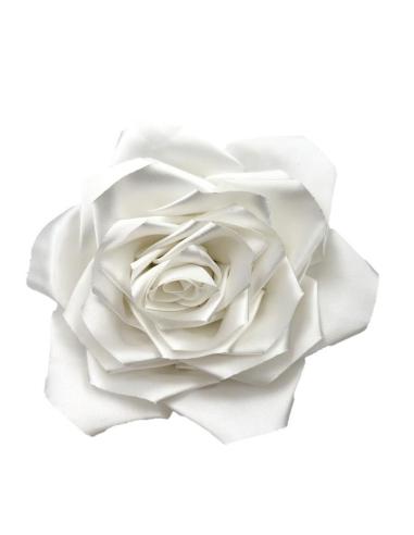 FLORES BLANCAS DE FIESTA PARA BROCHE O CABELLO