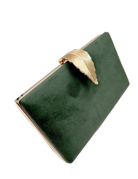 BOLSOS FIESTA Y BODA MUY ELEGANTES CON CIERRE HOJA ELIGE TU COLOR