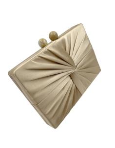 BOLSOS FIESTA DORADOS OCRE ELEGANTES TEXTURA SEDA PARA BODAS