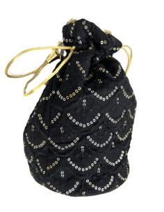 BOLSOS INVITADA NEGROS Y DORADOS LIMOSNERA BODAS Y EVENTOS