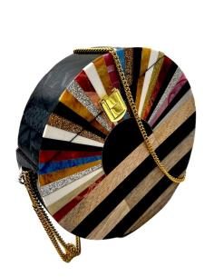 BOLSOS DE INVITADA REDONDOS PARA BODAS Y EVENTOS COFRE MULTICOLOR