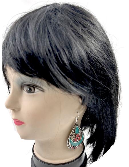 PENDIENTES PARA MUJER LARGOS PLATEADOS ESTILO BOHO E IBIZA