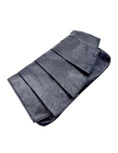 BOLSOS BODA DE FIESTA NEGROS CARTERA CON SOLAPA DE VOLANTES