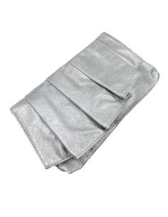 BOLSOS BODA DE FIESTA PLATEADOS CARTERA ORIGINAL CON VOLANTES