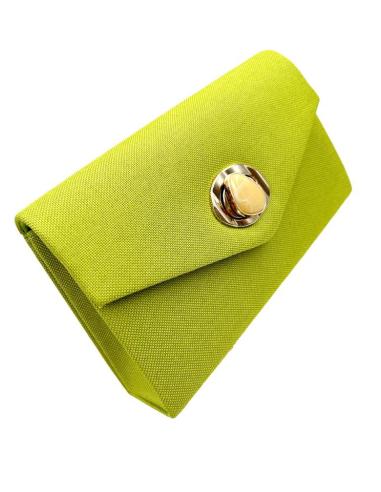 BOLSOS PISTACHOS DE FIESTA PARA BODAS EN VERANO ORIGINAL CIERRE PIEDRA