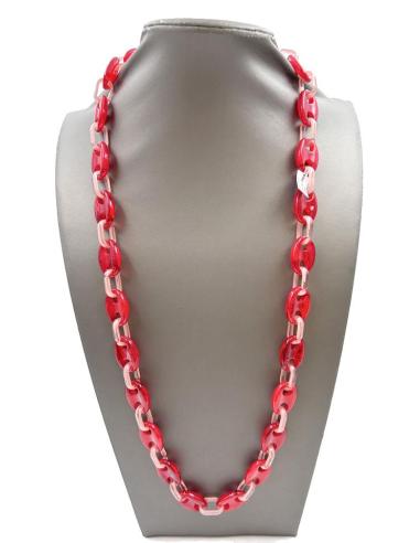 COLLARES ROJOS LARGOS CON ESLABONES DE CALABROTE QUE QUEDAN PRECIOSOS