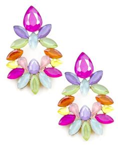 PENDIENTES MULTICOLOR EXPLOSION DE COLOR PARA INVITADAS DE BODAS