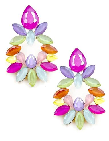 PENDIENTES MULTICOLOR EXPLOSION DE COLOR PARA INVITADAS DE BODAS