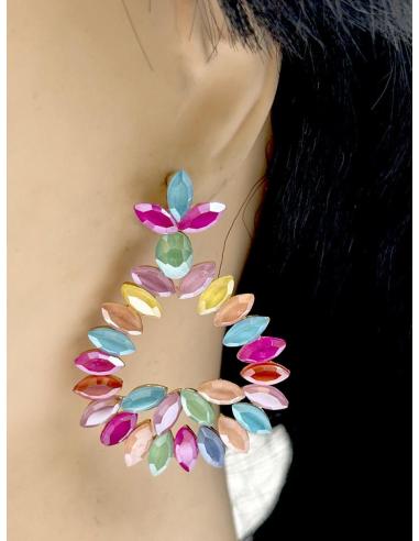 PENDIENTES FAVORECEDORES EN MULTICOLOR PARA BODAS Y EVENTOS