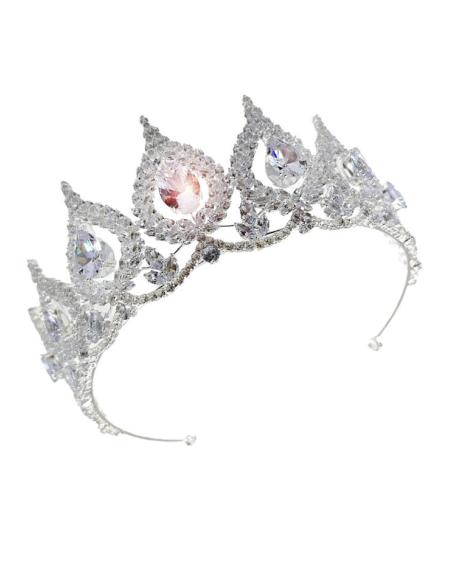 TIARAS JOYA CON DESTELLOS BRILLO CRISTAL DE FIESTA Y EVENTOS DE NOCHE