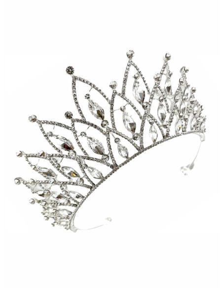 TIARAS JOYA CON FABULOSA PEDRERIA DE FIESTA PARA UN LOOK RADIANTE
