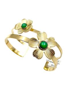 Imagen del producto PULSERAS PARA BODAS DORADAS Y VERDES DE BODA