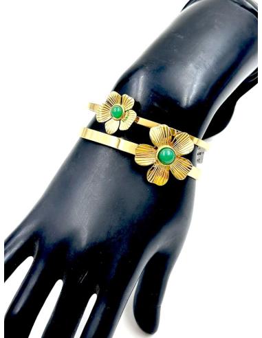 PULSERAS PARA BODAS DORADAS Y VERDES DE BODA