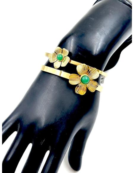 PULSERAS PARA BODAS DORADAS Y VERDES DE BODA