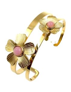 Imagen del producto PULSERAS PARA BODAS DORADAS Y ROSAS PALO DE BODA