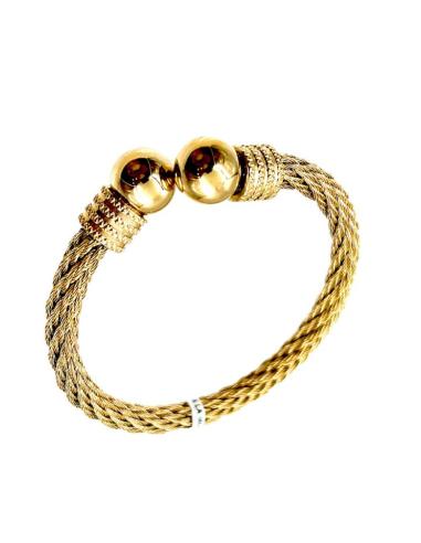 PULSERAS DORADAS AJUSTABLE A LA MUÑECA DE LA MUJER
