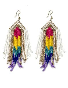 Imagen del producto PENDIENTES HIPPIES PARA EL VERANO FLECOS COLORIDOS