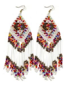 Imagen del producto PENDIENTES LARGOS IBICENCOS CON FLECOS CHEROKEE