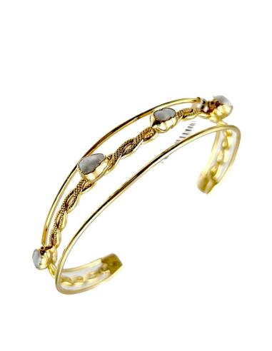 PULSERAS MUJER DE PERLAS JOYAS EN DORADO PARA BODA
