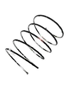 Imagen del producto PULSERAS DE FIESTA NEGRAS CON CRISTAL BRILLO VARIOS ESTILOS EN UNO