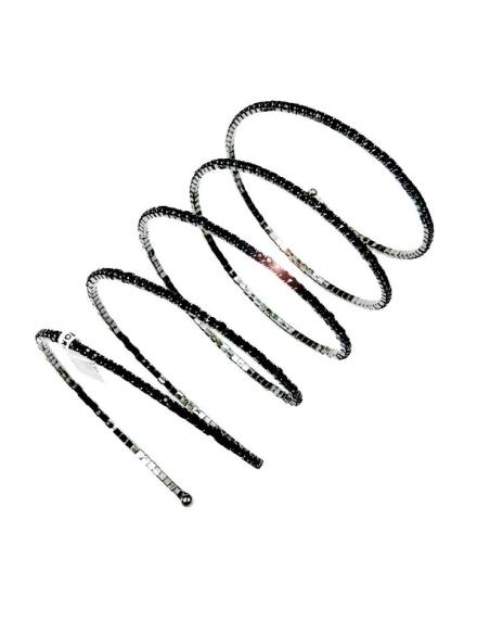 PULSERAS DE FIESTA NEGRAS CON CRISTAL BRILLO VARIOS ESTILOS EN UNO