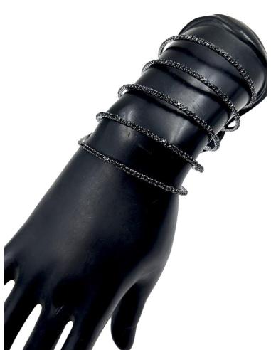 PULSERAS DE FIESTA NEGRAS CON CRISTAL BRILLO VARIOS ESTILOS EN UNO