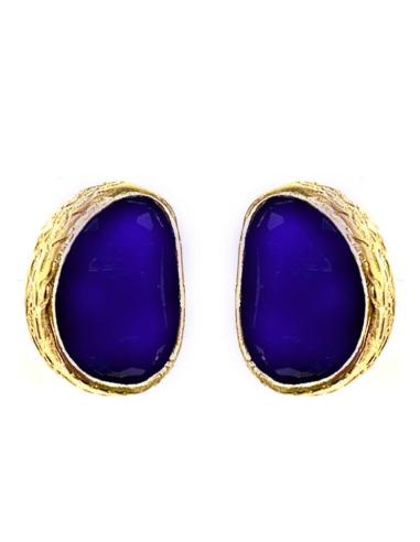 PENDIENTES CORTOS DE PIEDRA EN TODOS LOS COLORES