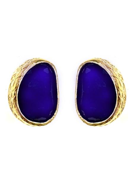 PENDIENTES CORTOS DE PIEDRA EN TODOS LOS COLORES