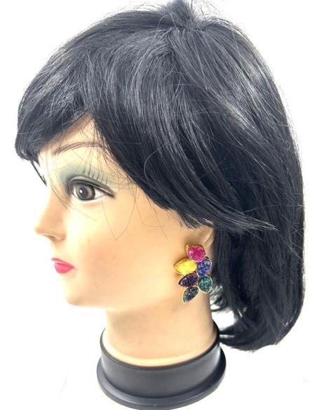 PENDIENTES DE PIEDRAS DRUSAS CON PRECIOSO COLORIDO PARA BODAS