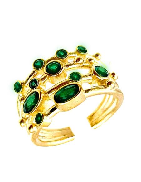 ANILLOS VERDES ESMERALDA PARA MADRINAS E INVITADAS PARA BODAS