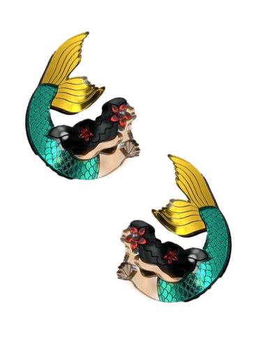 PENDIENTES EXOTICOS DE SIRENITA PARA EL VERANO Y LUCIR SU MORENO