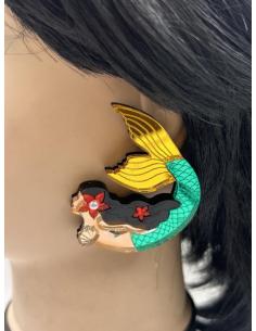 PENDIENTES EXOTICOS DE SIRENITA PARA EL VERANO Y LUCIR SU MORENO 2