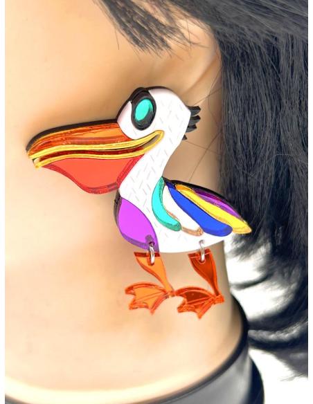 PENDIENTES DE DISEÑO PELICANO PARA EL VERANO