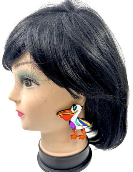 PENDIENTES DE DISEÑO PELICANO PARA EL VERANO