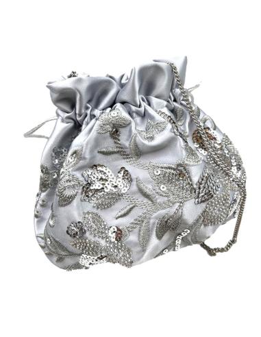 BOLSOS GRISES LIMOSNERAS PARA MADRINAS E INVITADAS