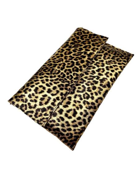BOLSOS PIEL ANIMAL PRINT LEOPARDO DISEÑO CARTERA AMPLIA METALIZADA