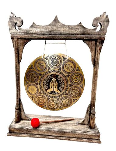 DECORACION GONG Y SOPORTE PARA AMBIENTES ZEN Y TRANQUILOS