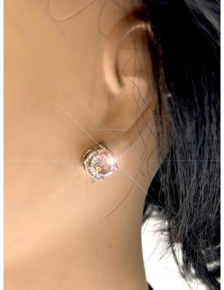 PENDIENTES PEQUEÑOS DE MUJER CON CIRCONITAS IDEAL FONDO DE ARMARIO