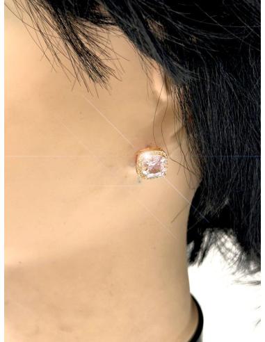 PENDIENTES BODA DORADOS PEQUEÑOS CON CIRCONITAS