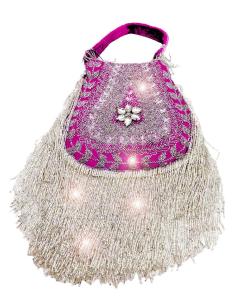 BOLSOS MADRINA DE BODA FUCSIAS CON FLECOS JOYA ESTILO VINTAGE 2