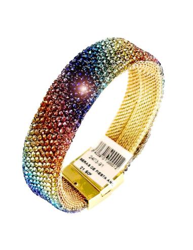 PULSERAS DE FIESTA ANCHAS CON PRECIOSO COLORIDO