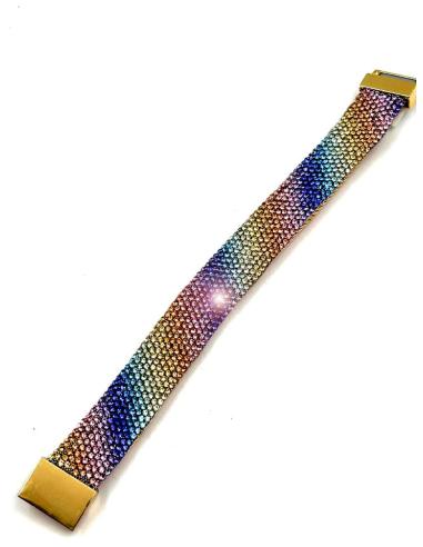 PULSERAS DE FIESTA ANCHAS CON PRECIOSO COLORIDO