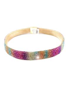 COLLARES DE FIESTA CRISTAL MULTICOLOR BRILLO CHIC PARA NOCHE Y EVENTOS