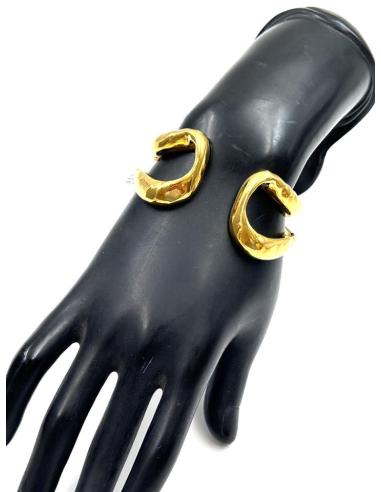 PULSERAS DORADAS DISEÑO ACTUAL Y ELEGANTE BRAZALETE DE MUJER