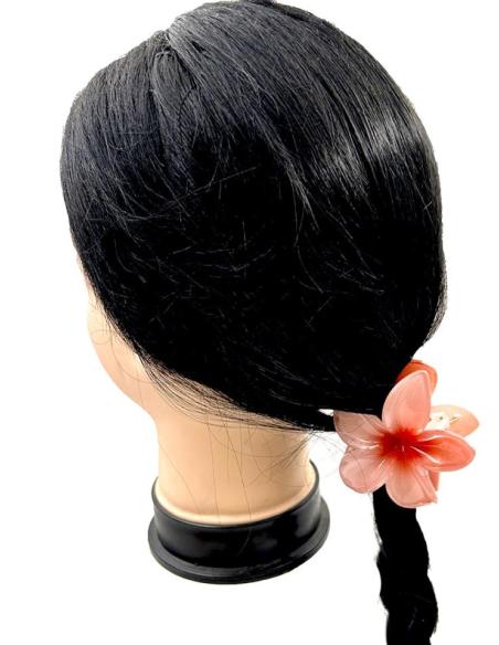 PINZAS DORADAS DE FLOR HIBISCO PARA EL PELO